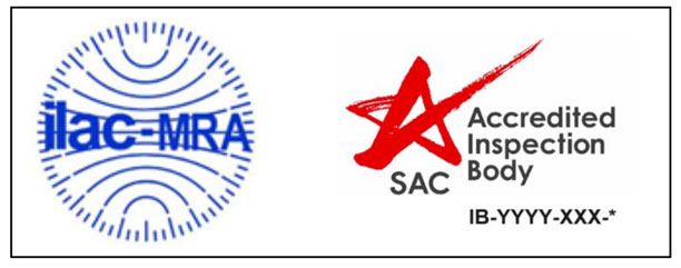 Combined ILAC MRA Mark for Accredited Inspection Body