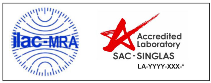 Combined ILAC MRA Mark for Accredited Laboratory